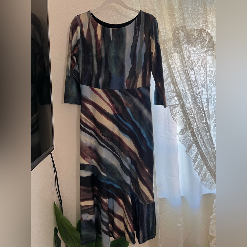 MAXINE ASYMMETRIC DRESS Ocean Blue - ASMADWB - Picture 8 of 10